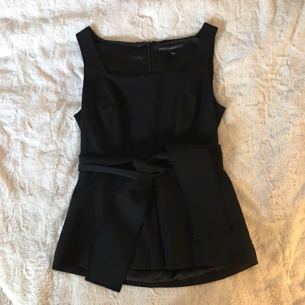 WHBM sleeveless belted top